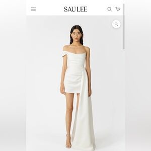 White Off-Shoulder Dress